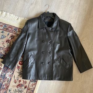Genuine Bloomingdale’s Leather Woman L jacket